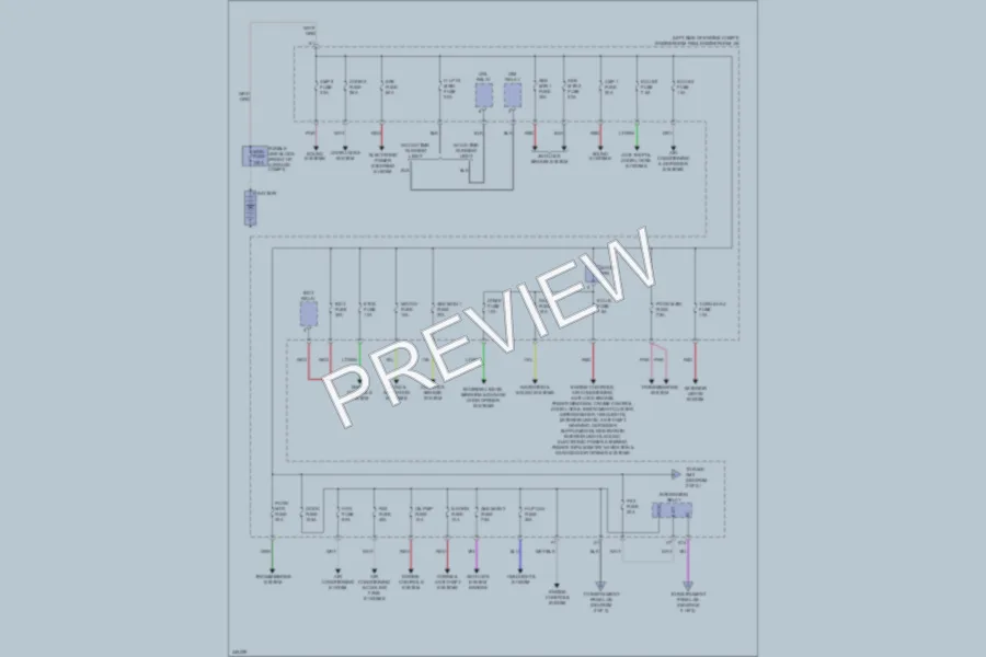 2012 Lexus HS250h Power Distribution wiring diagram preview