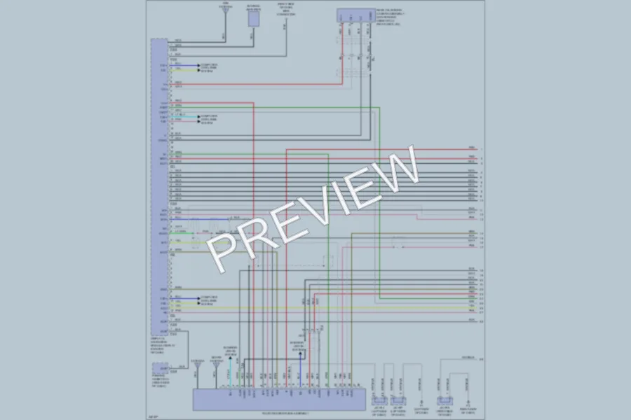 2012 Lexus HS250h Radio wiring diagram preview