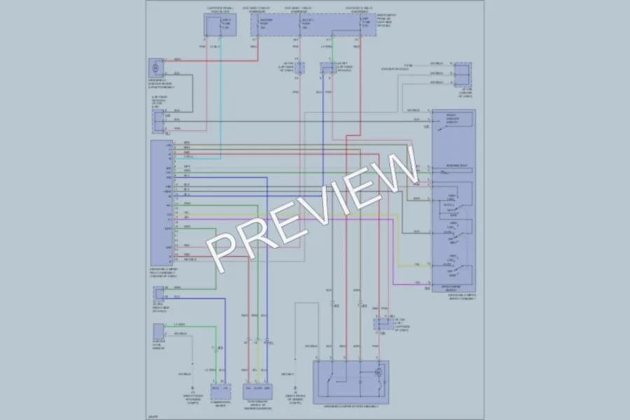 2012 Lexus HS250h Wiper Washer wiring diagram preview