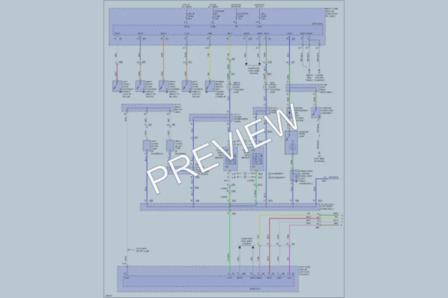2012 Lexus IS250 Interior Lights wiring diagram preview