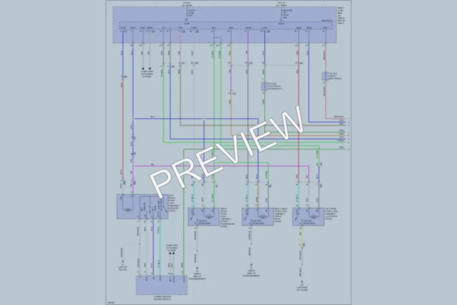 2012 Lexus IS250 Power Door Locks wiring diagram preview