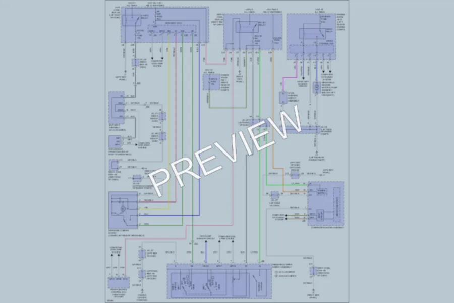 2012 Lexus IS250C Wiper Washer wiring diagram preview