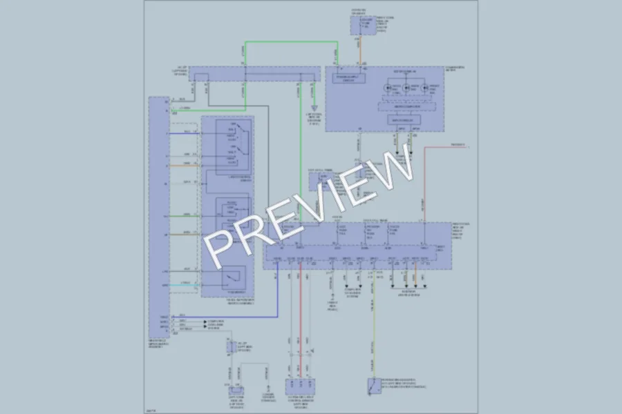 2012 Lexus IS350 Headlights wiring diagram preview