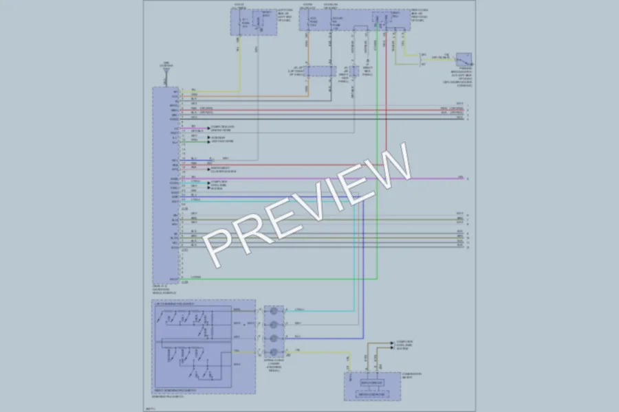 2012 Lexus IS350 Navigation wiring diagram preview