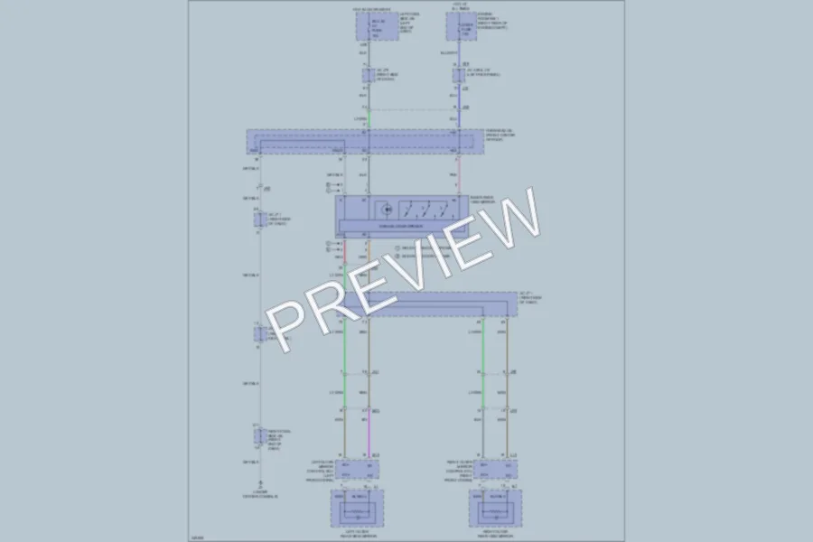 2012 Lexus IS350 Power Mirrors wiring diagram preview