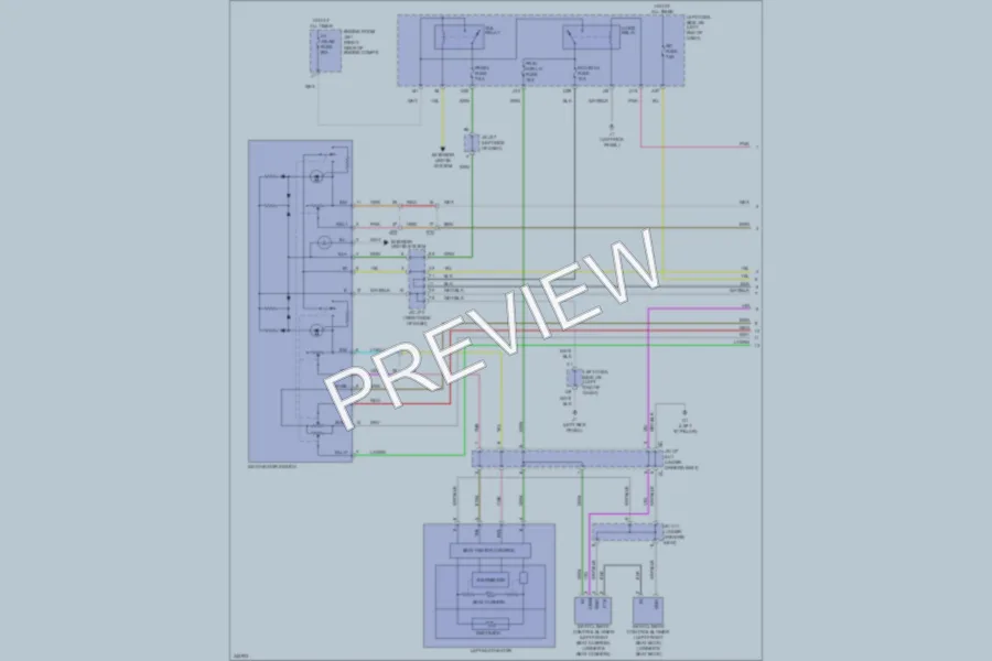 2012 Lexus IS350 Power Seats wiring diagram preview