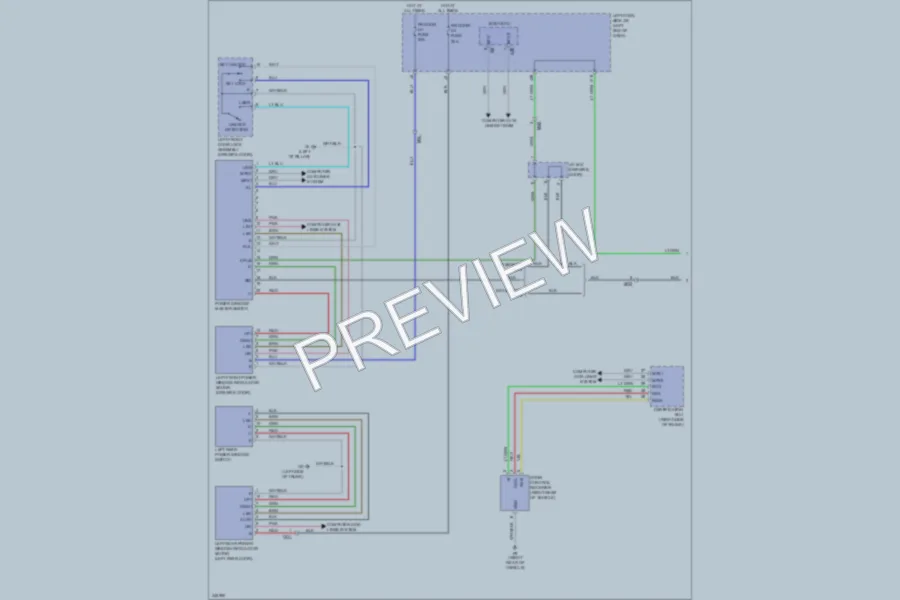 2012 Lexus IS350 Power Windows wiring diagram preview