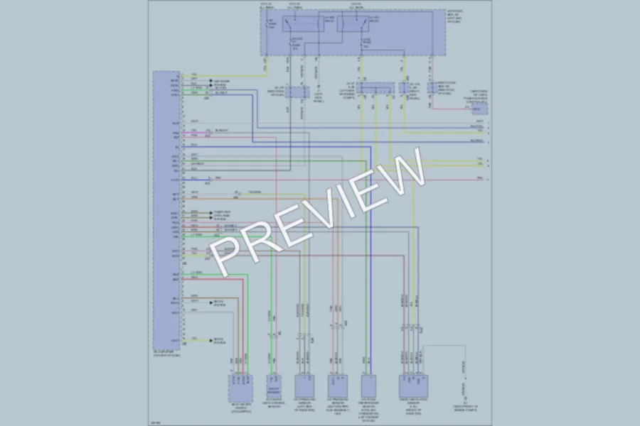 2012 Lexus IS350C Air Conditioning wiring diagram preview