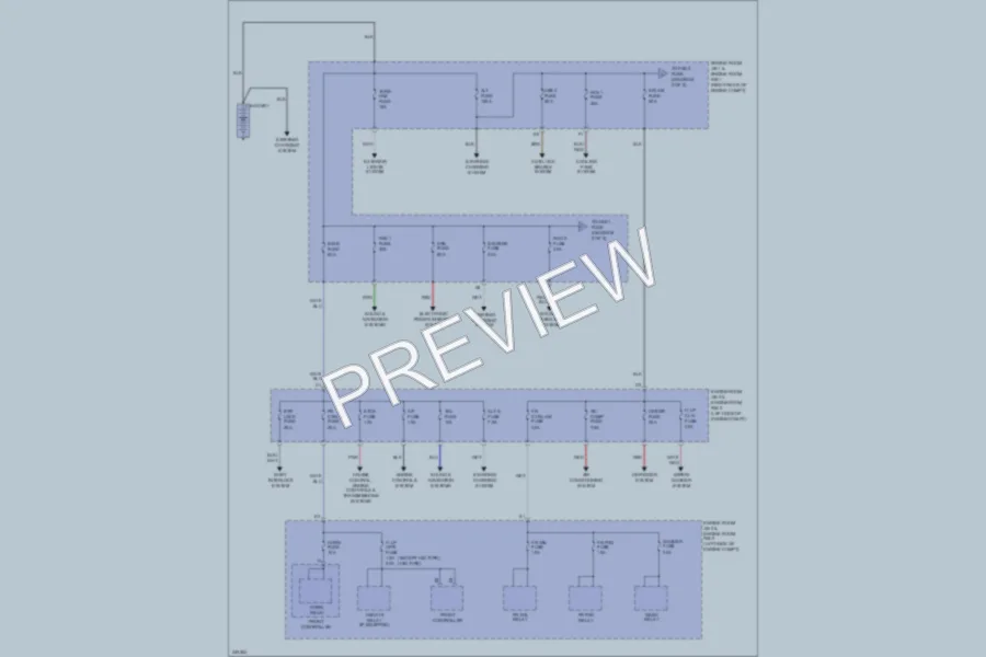 2012 Lexus IS350C Power Distribution wiring diagram preview