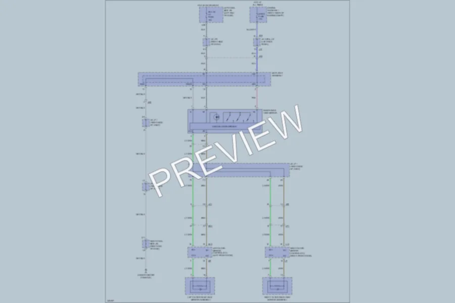 2012 Lexus IS350C Power Mirrors wiring diagram preview