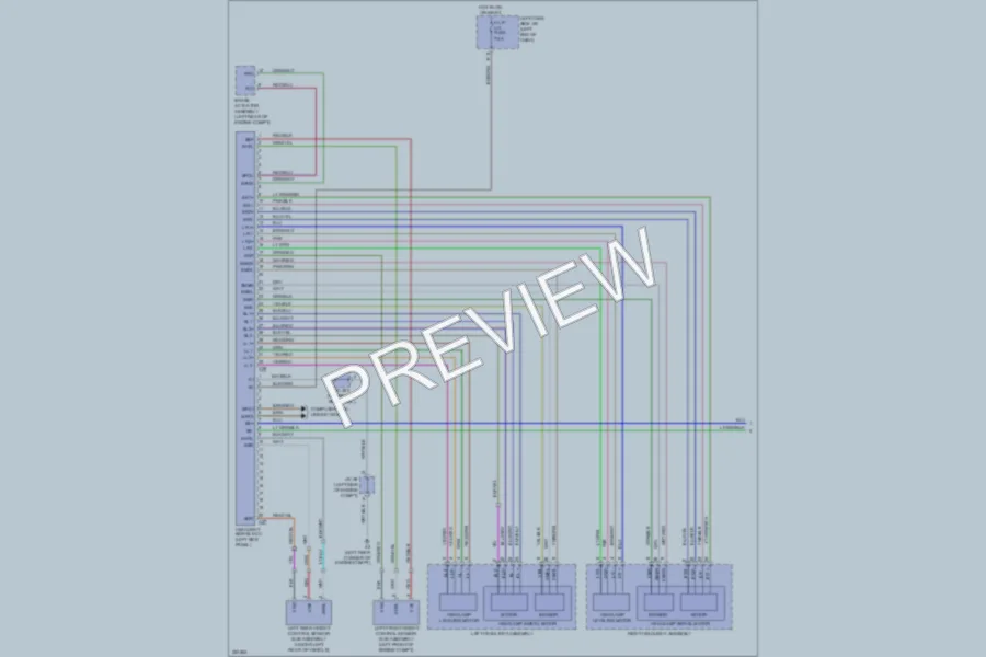 2012 Lexus ISF Headlights wiring diagram preview