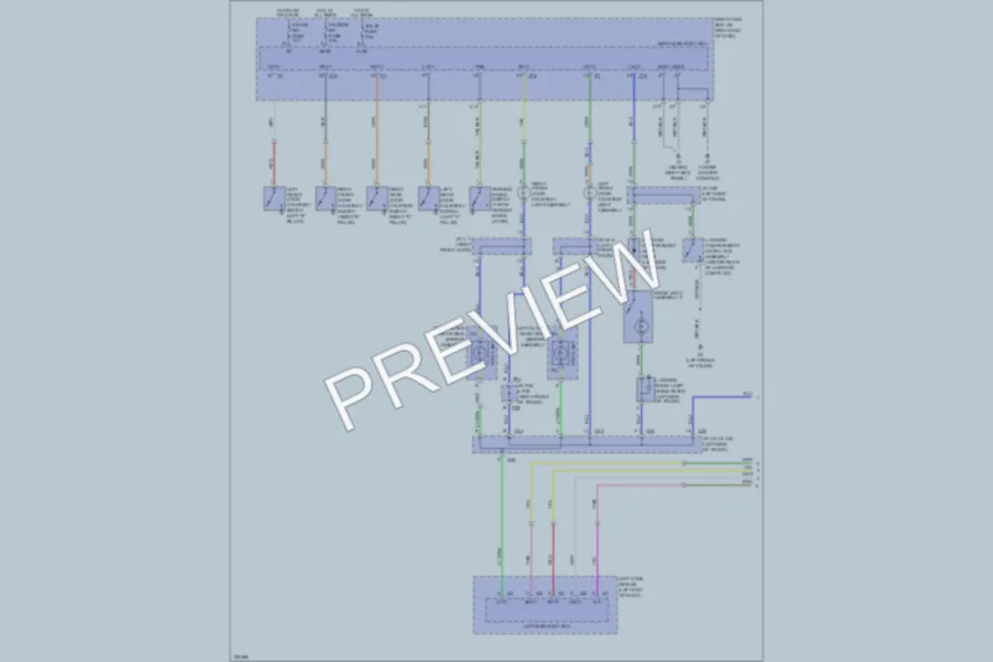 2012 Lexus ISF Interior Lights wiring diagram preview