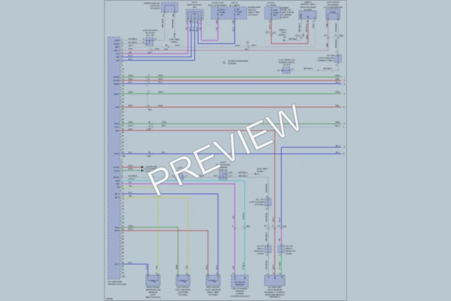 2012 Lexus LS460 Air Conditioning wiring diagram preview