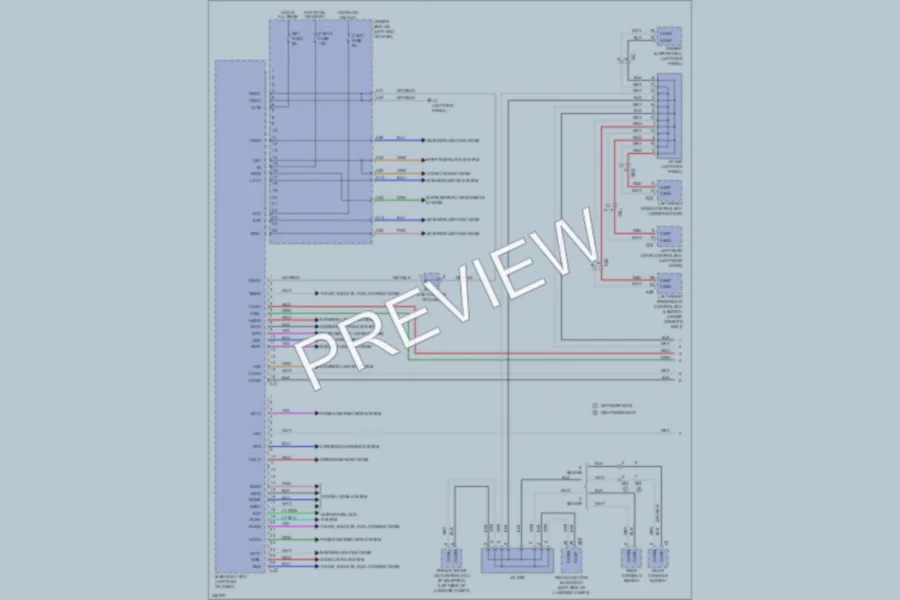 2012 Lexus LS460 Body Control Modules wiring diagram preview