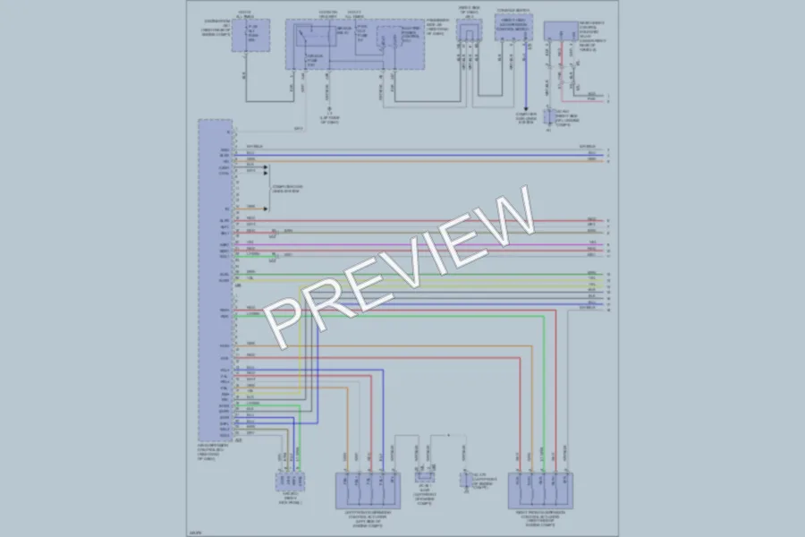 2012 Lexus LS460 Electronic Suspension wiring diagram preview