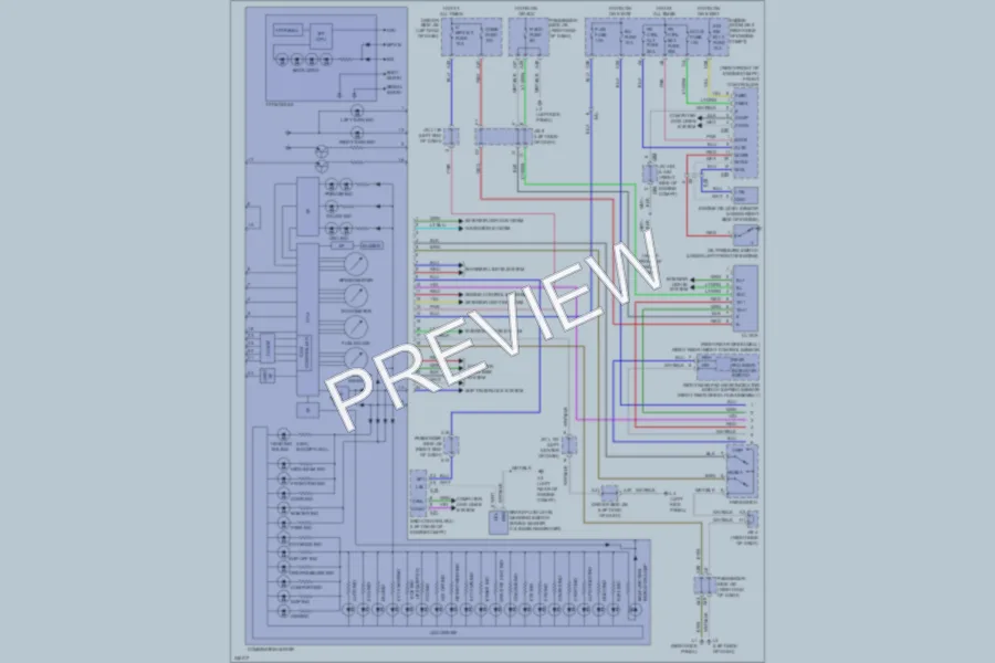 2012 Lexus LS460 Instrument Cluster wiring diagram preview