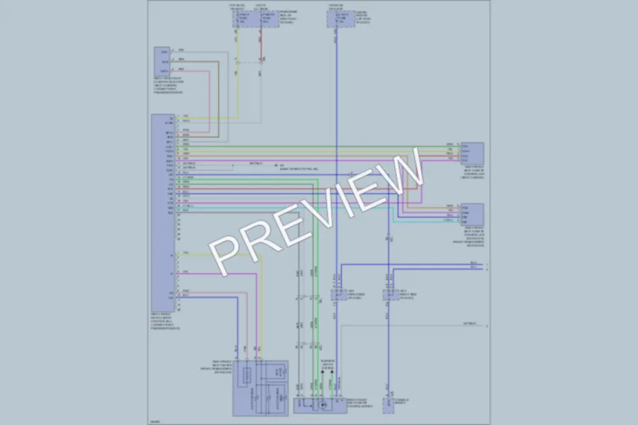 2012 Lexus LS460 Power Seats wiring diagram preview