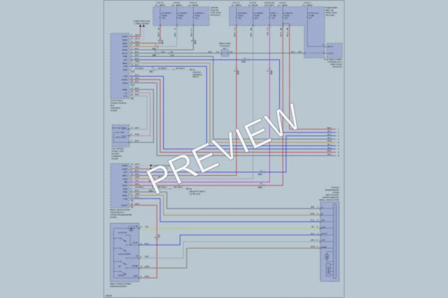 2012 Lexus LS460 Power Windows wiring diagram preview