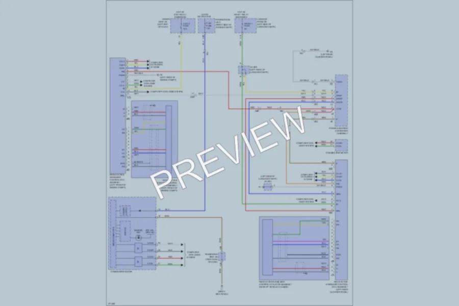 2012 Lexus LS600h Electronic Suspension wiring diagram preview