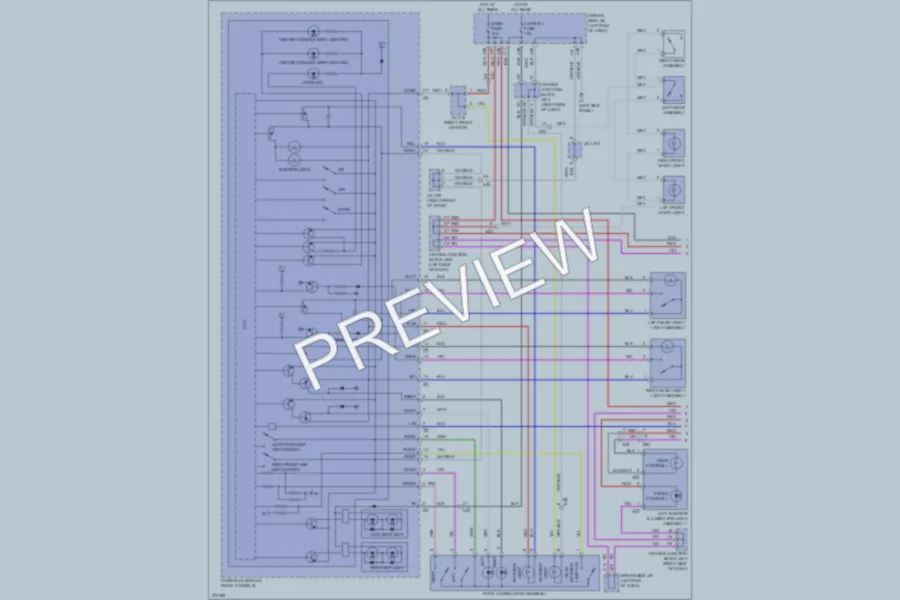 2012 Lexus LS600h Interior Lights wiring diagram preview
