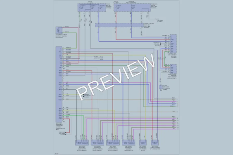 2012 Lexus LS600h Memory Systems wiring diagram preview