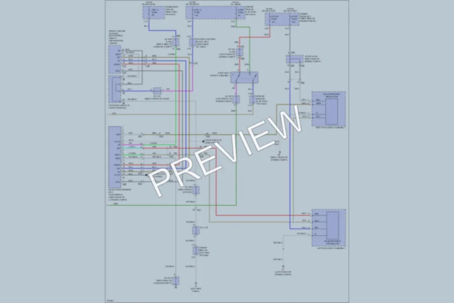 2012 Lexus LS600h Navigation wiring diagram preview