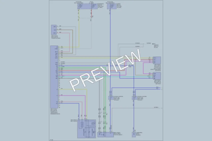 2012 Lexus LS600h Power Seats wiring diagram preview