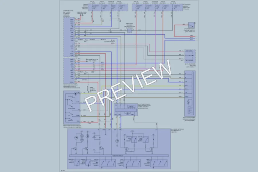 2012 Lexus LS600h Power Windows wiring diagram preview