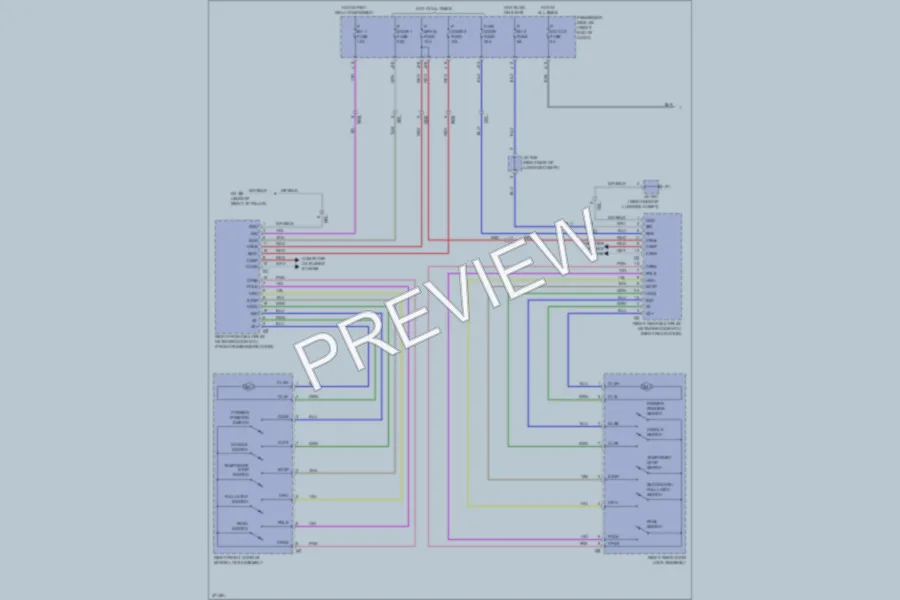 2012 Lexus LS600h Trunk Tailgate Fuel Door wiring diagram preview