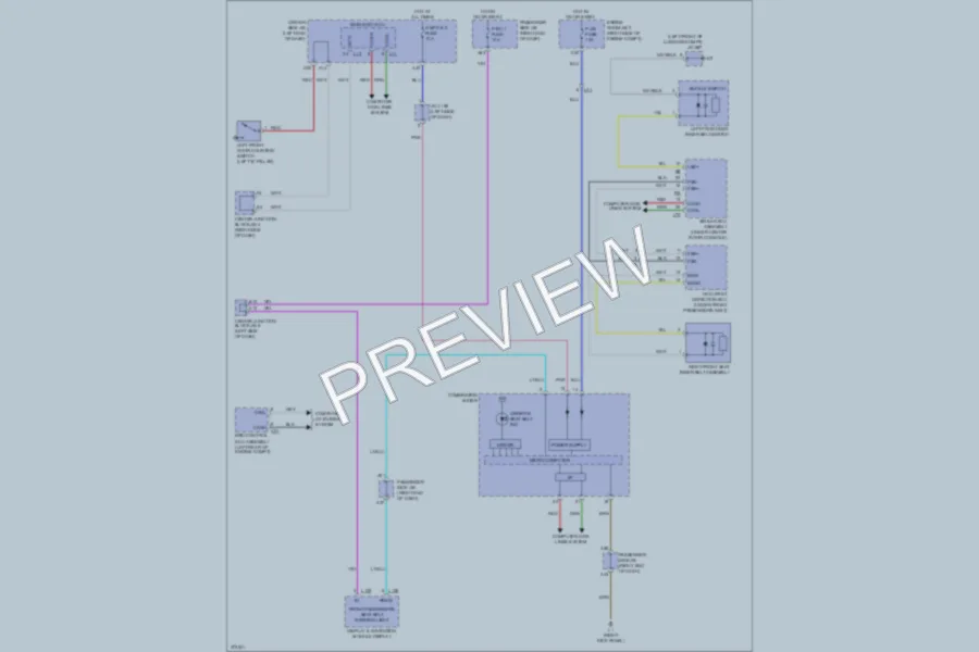 2012 Lexus LS600h Warning Systems wiring diagram preview