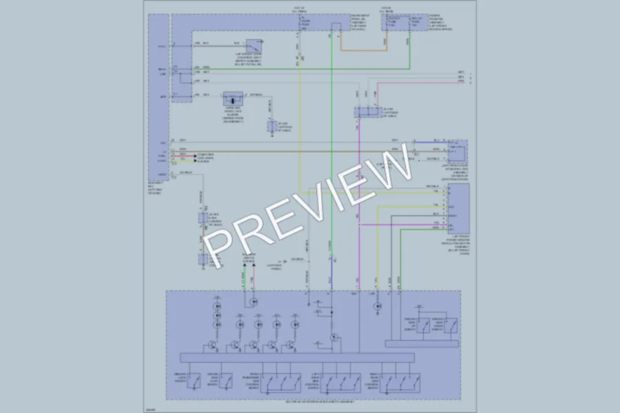 2012 Lexus RX350 Power Windows wiring diagram preview