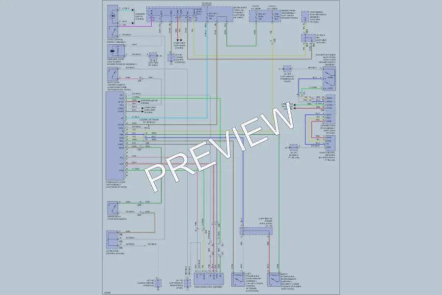 2012 Lexus RX350 Trunk Tailgate Fuel Door wiring diagram preview