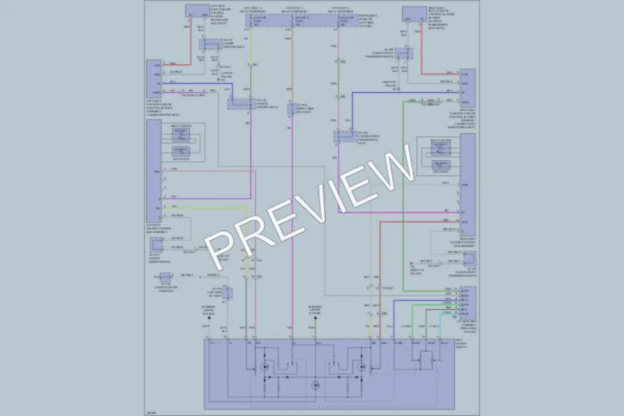 2012 Lexus RX450h Power Seats wiring diagram preview