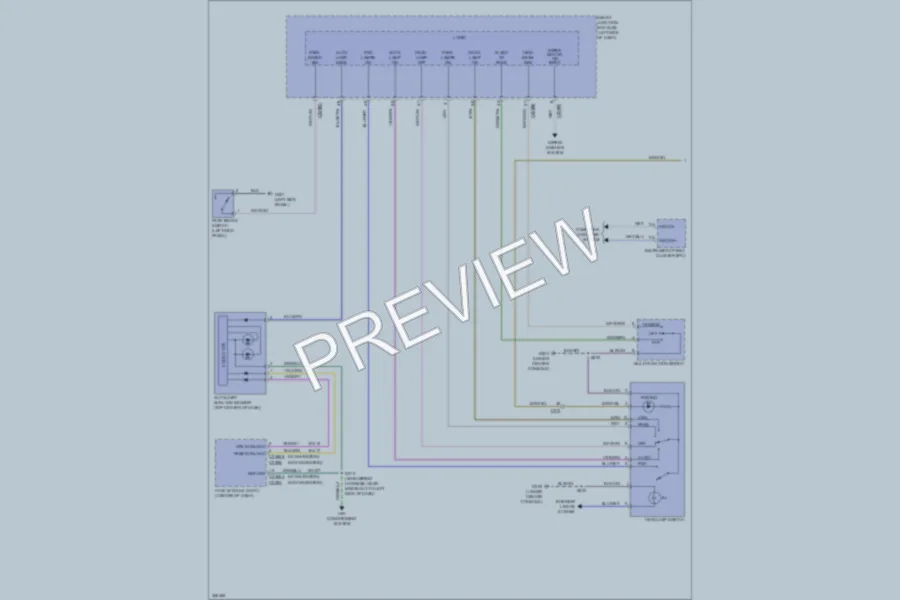 2012 Lincoln MKS Headlights wiring diagram preview