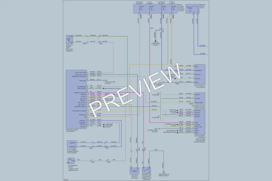 2012 Lincoln MKS Instrument Cluster wiring diagram preview