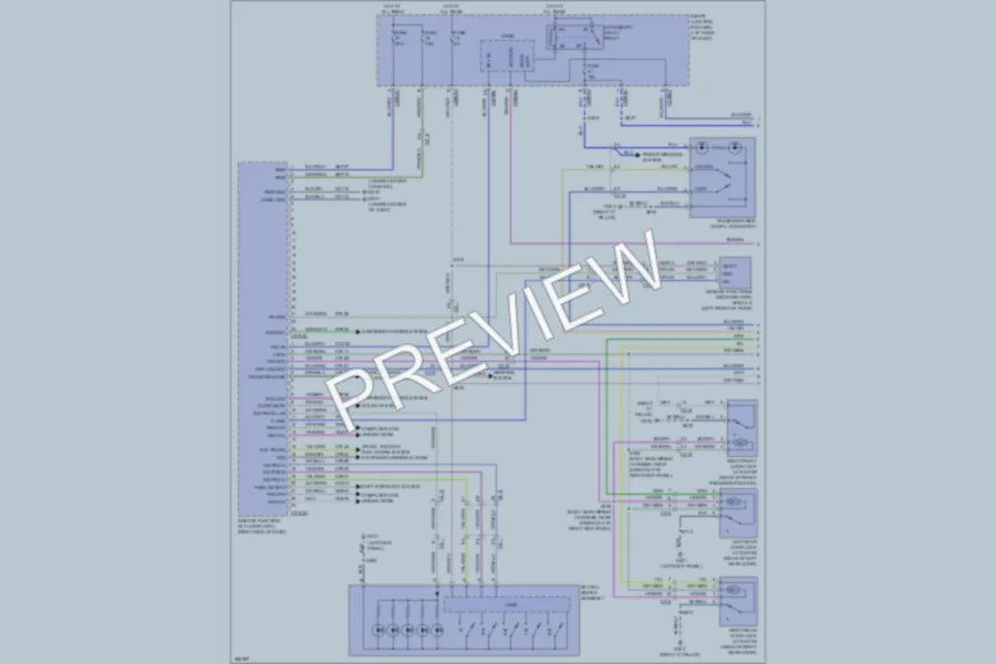 2012 Lincoln MKS Power Door Locks wiring diagram preview