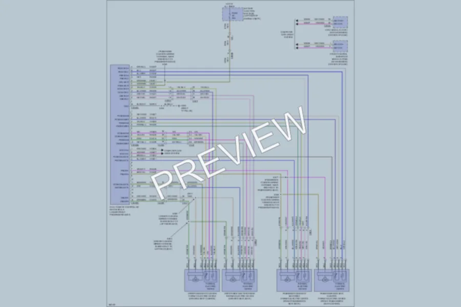 2012 Lincoln MKS Power Seats wiring diagram preview