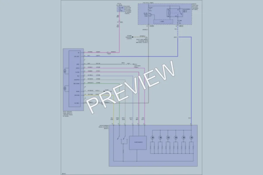 2012 Lincoln MKS Power Top Sunroof wiring diagram preview