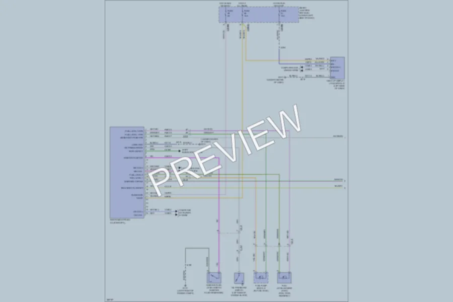 2012 Lincoln MKT Instrument Cluster wiring diagram preview