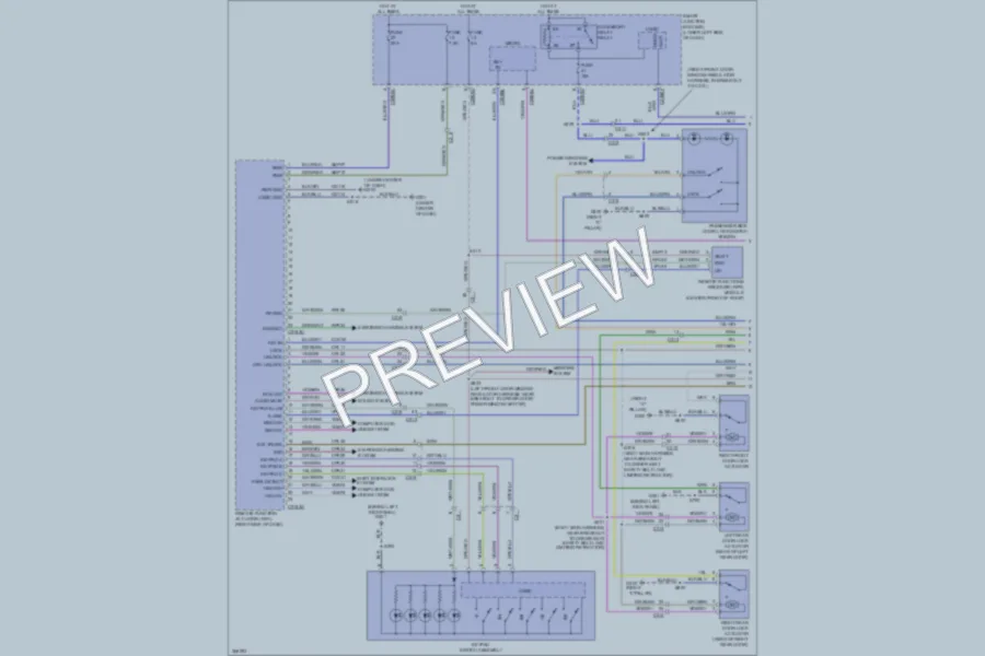 2012 Lincoln MKT Power Door Locks wiring diagram preview
