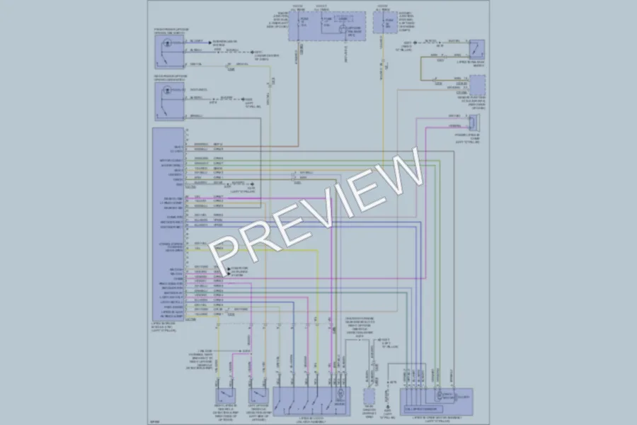 2012 Lincoln MKT Trunk Tailgate Fuel Door wiring diagram preview
