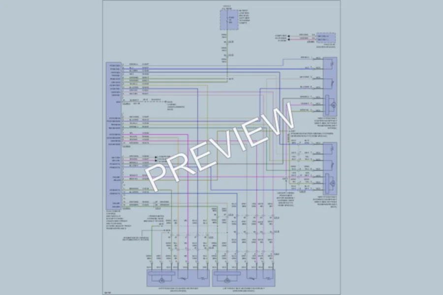 2012 Lincoln MKZ Power Seats wiring diagram preview
