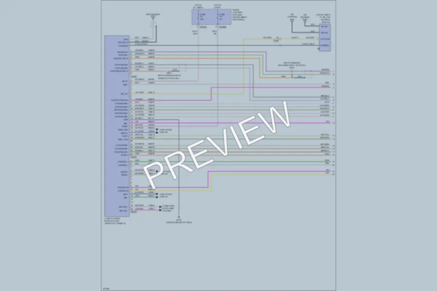 2012 Lincoln Navigator Navigation wiring diagram preview