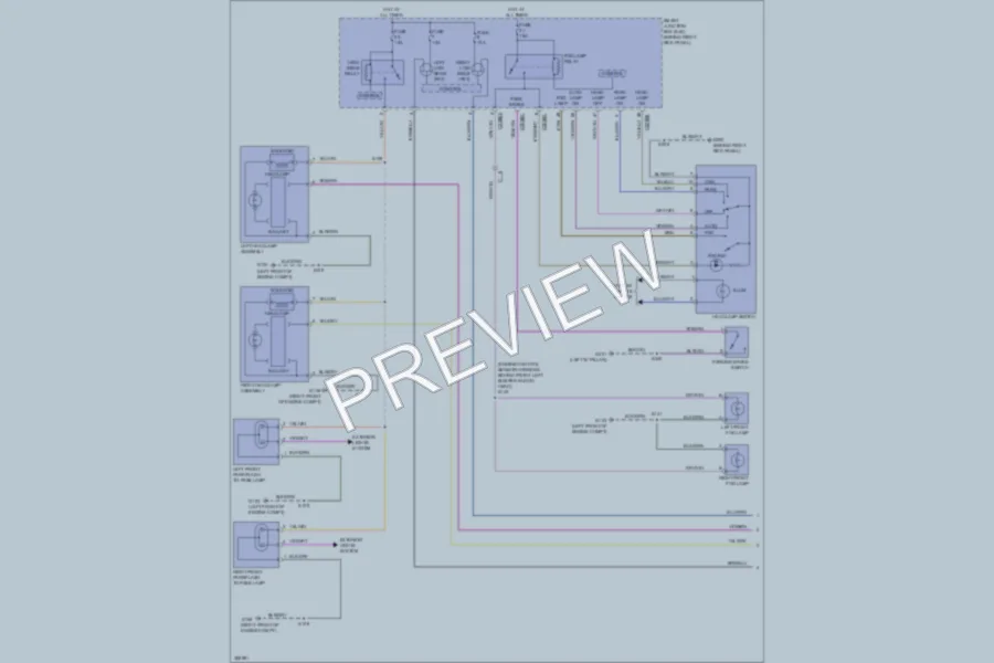 2012 Lincoln NavigatorL Headlights wiring diagram preview