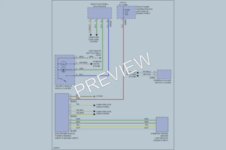 2012 MINI CooperClubman Electronic Power Steering wiring diagram preview