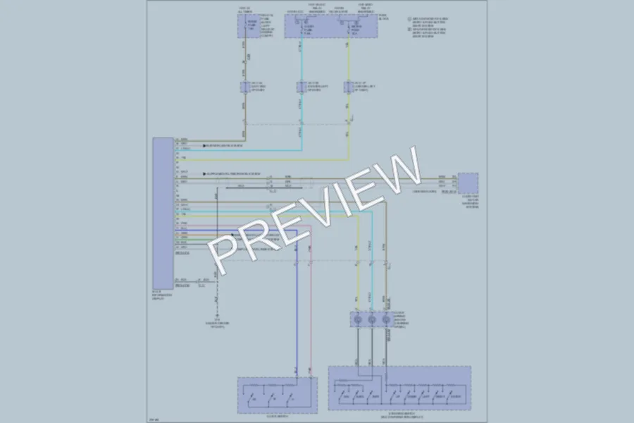 2012 Mazda 3 Instrument Cluster wiring diagram preview