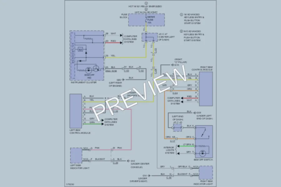 2012 Mazda 3 Navigation wiring diagram preview