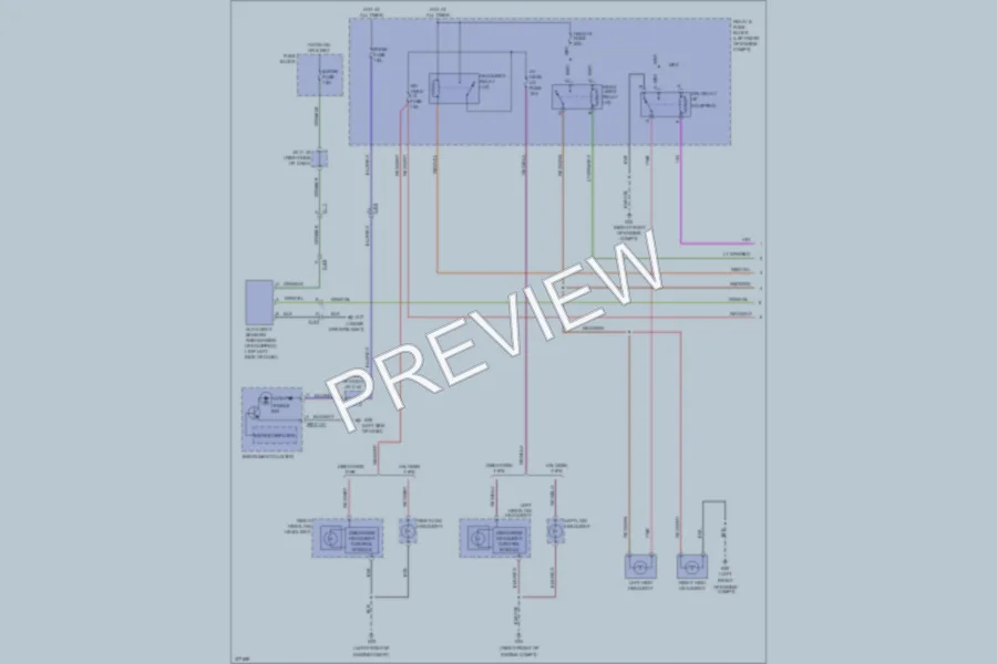 2012 Mazda 5 Headlights wiring diagram preview