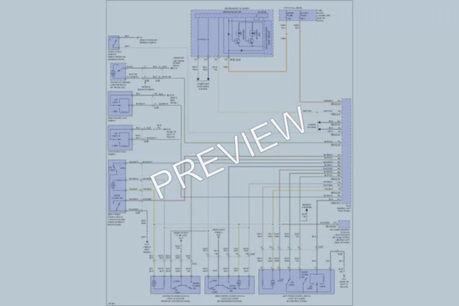 2012 Mazda 6 Power Door Locks wiring diagram preview