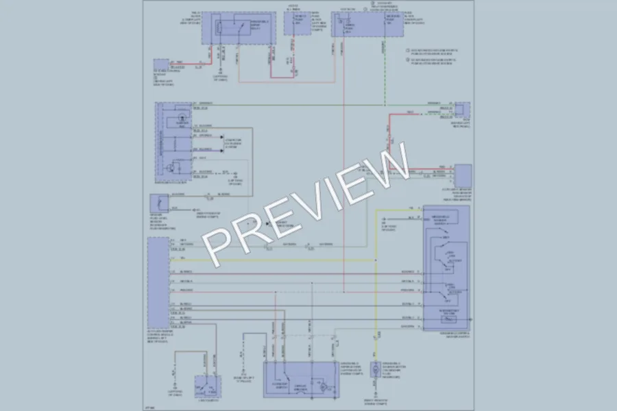 2012 Mazda 6 Wiper Washer wiring diagram preview